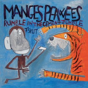 The Manges / Peawees ‎– Rumble In The Cement Jungle (Blue Traslucent vinyl)